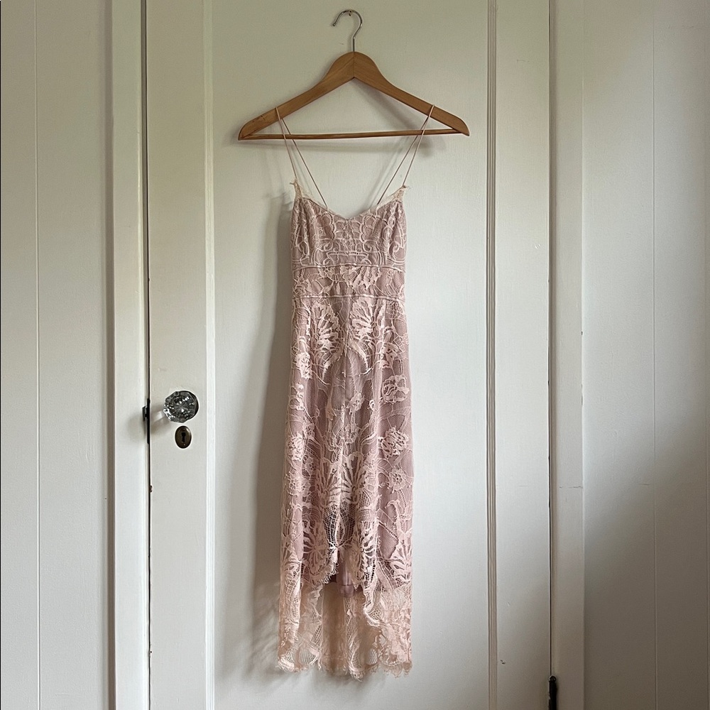 Stylestalker Blush Lace Dress
